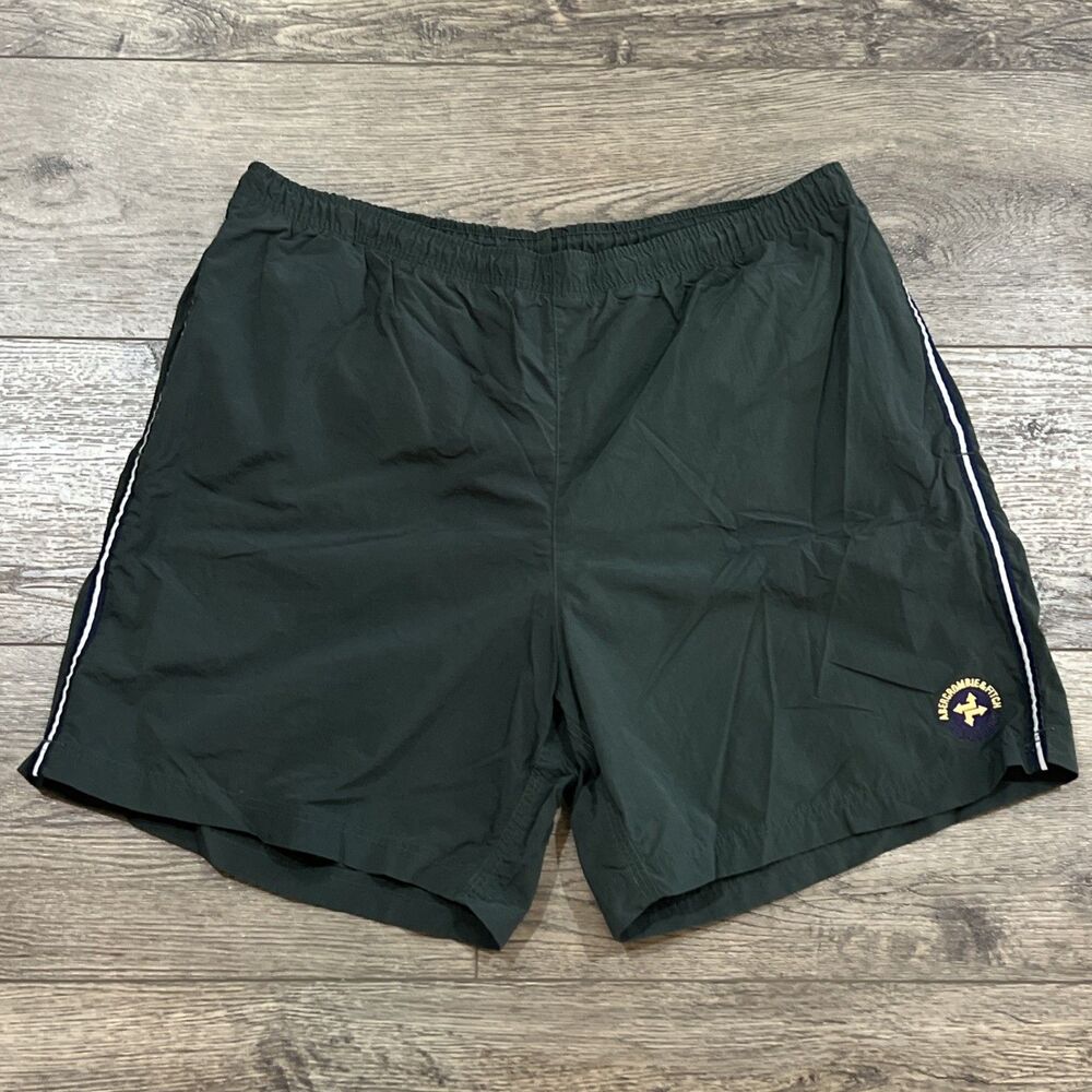 Vintage Y2K Abercrombie & Fitch Swim Trunks Shorts Surf Forest Green Men's Large